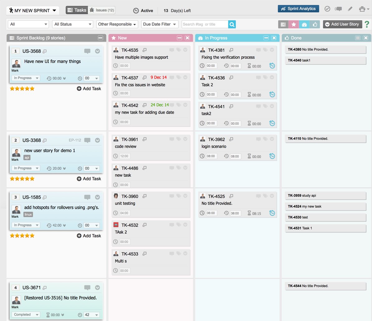 Features- Yodiz Agile, Scrum & Issues Project Management Software